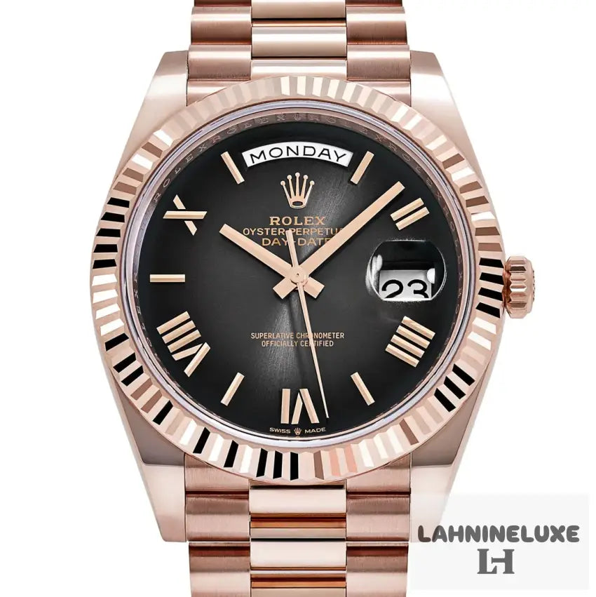 Rolex Day-Date Rose Gold Slate Ombre Dial