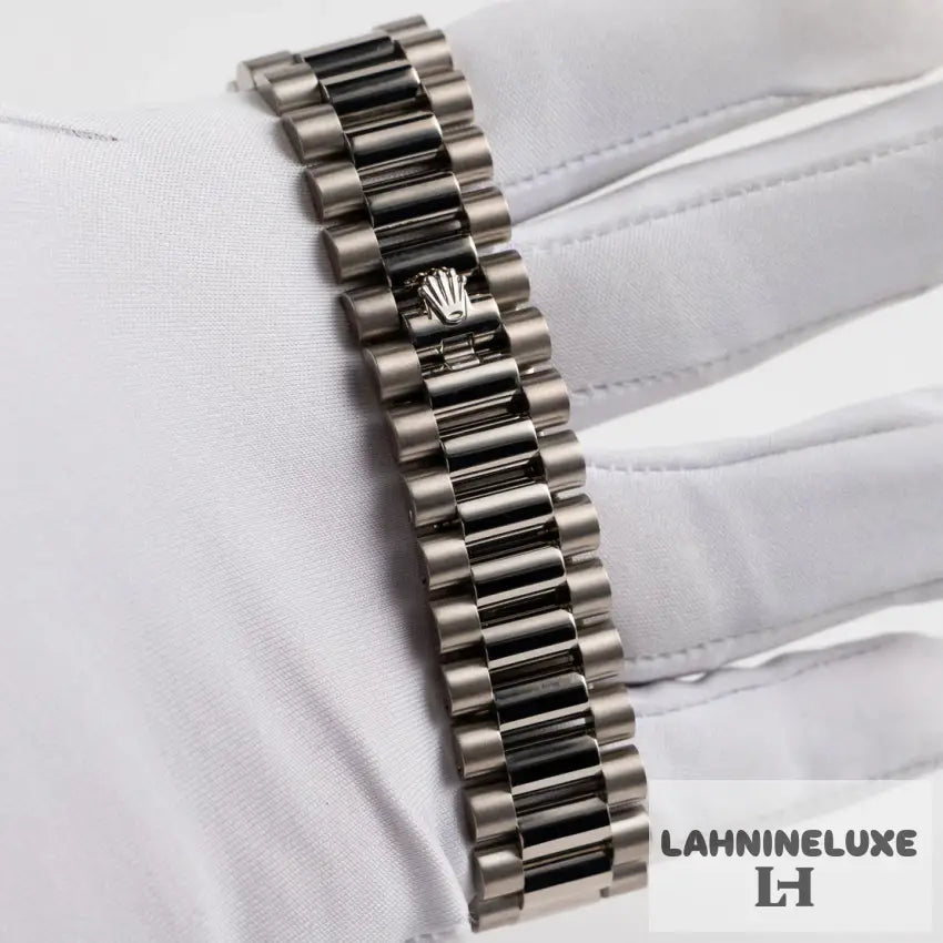 Rolex Day-Date White Gold Black Dial