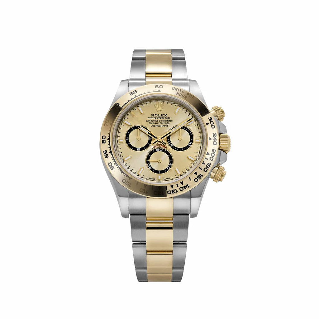 Daytona Yellow Gold Stainless Steel Champagne Dial