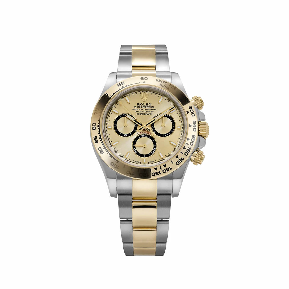 Daytona Yellow Gold Stainless Steel Champagne Dial