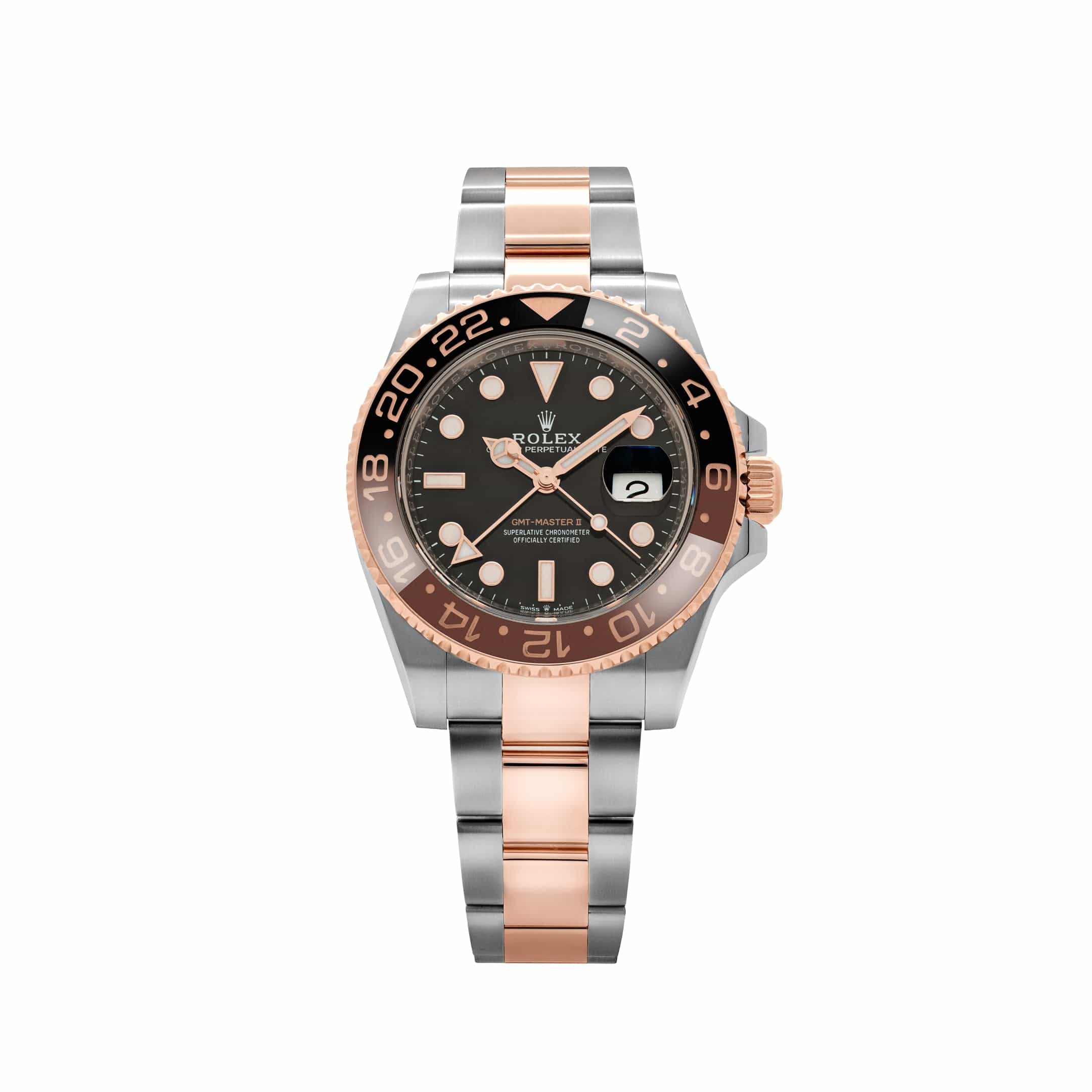 Rolex GMT Master || Two Tone Black Dial Japanese Automatic