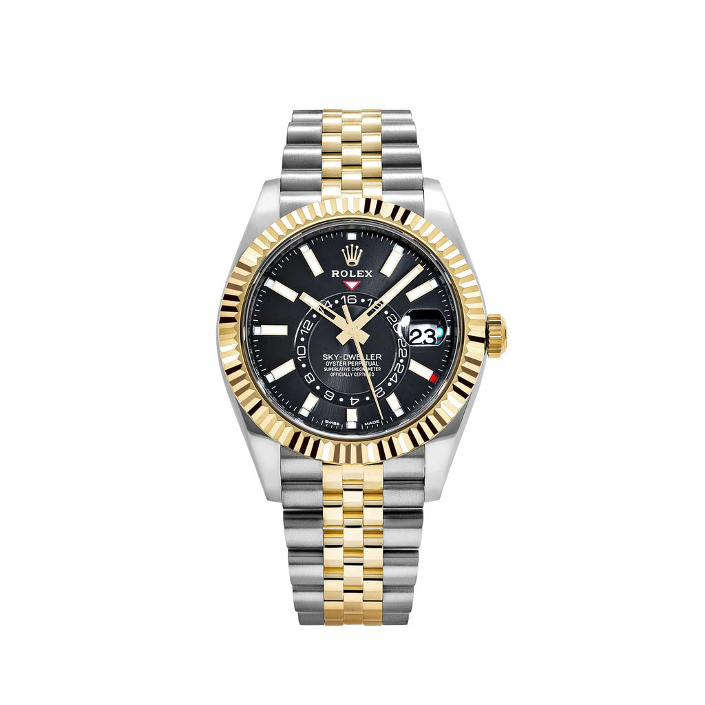SkyDweller Black Dial Two Tone Jubli Chain Automatic Men’s Watch