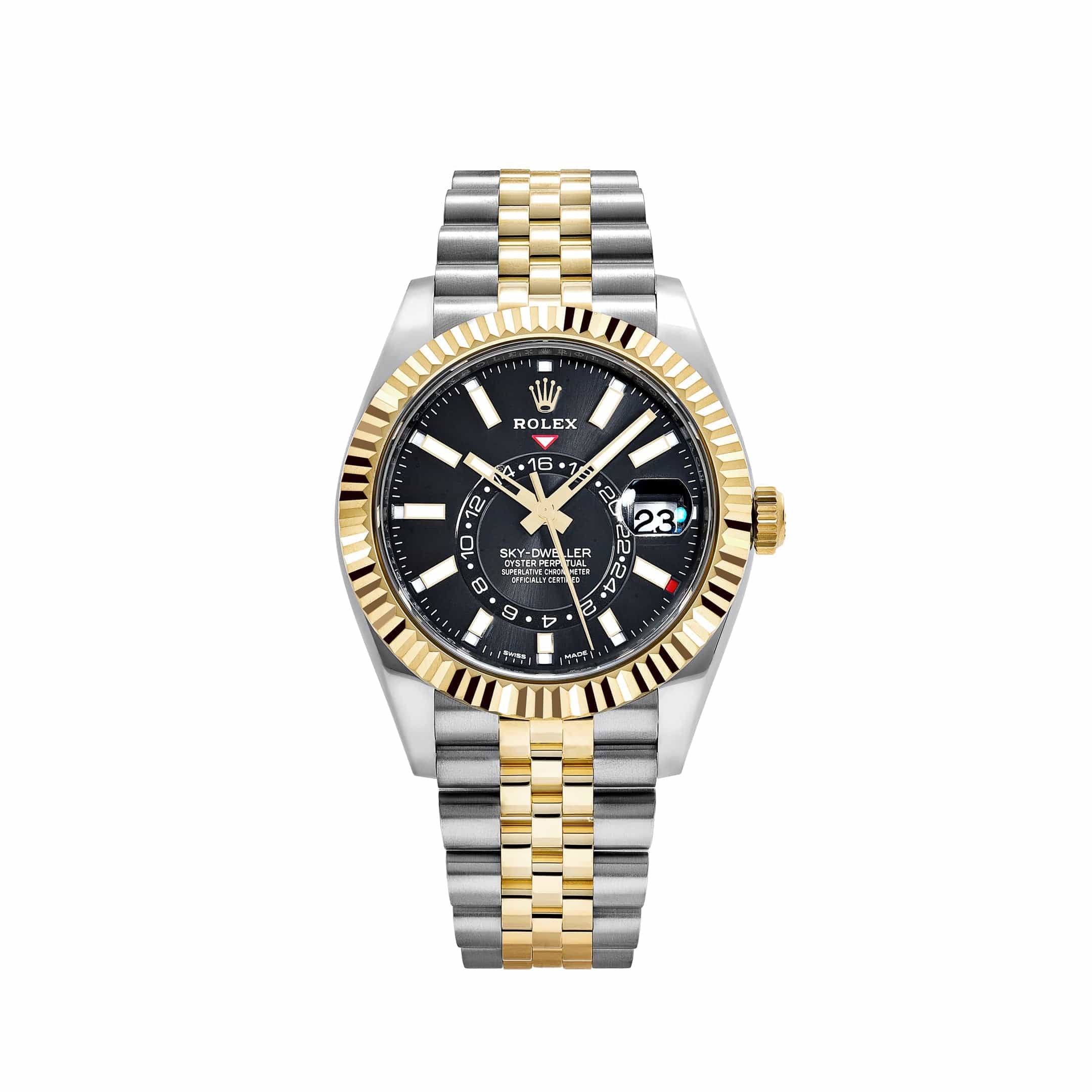 SkyDweller Black Dial Two Tone Jubli Chain Automatic Men’s Watch