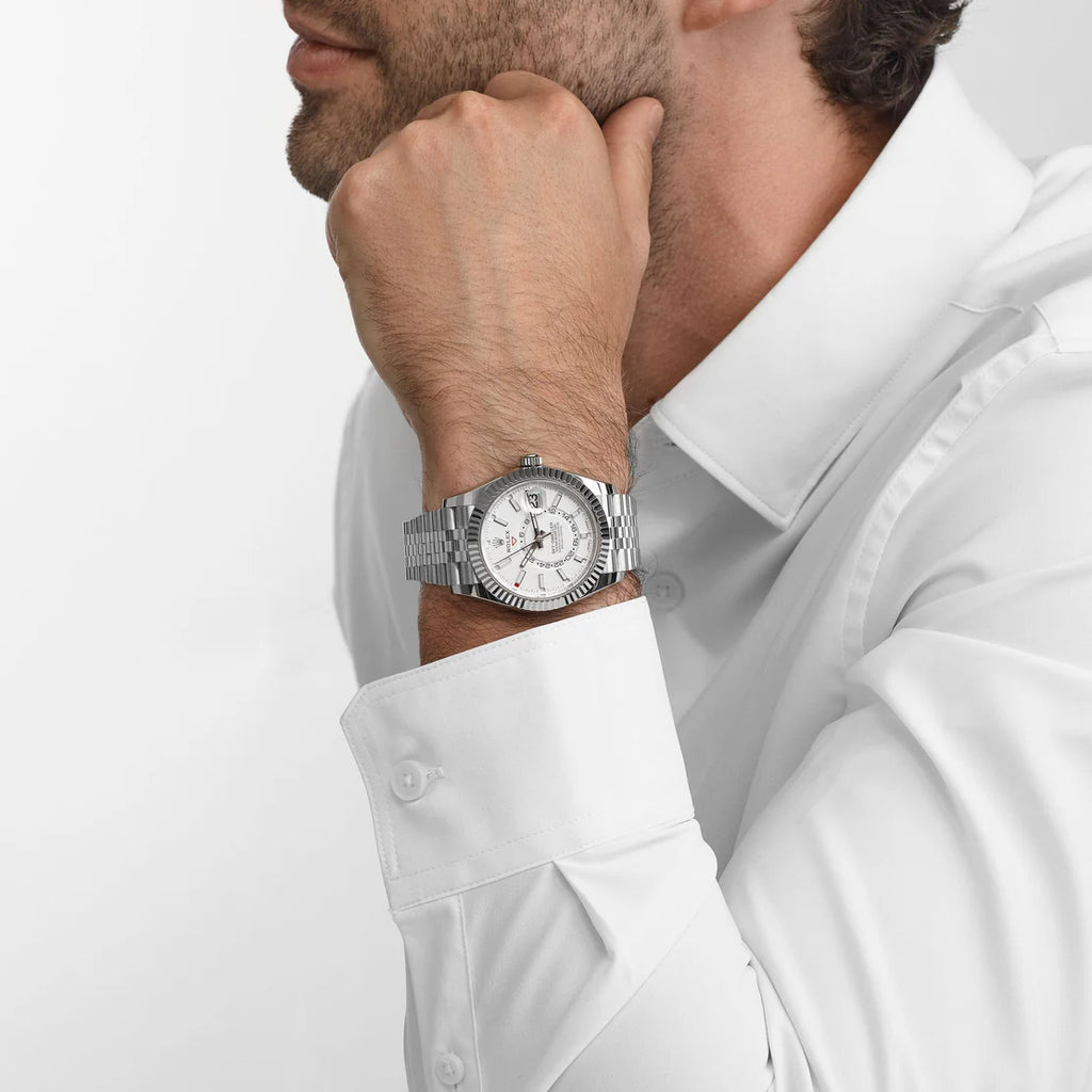 Dweller Stainless Steel White Dial Jubilee