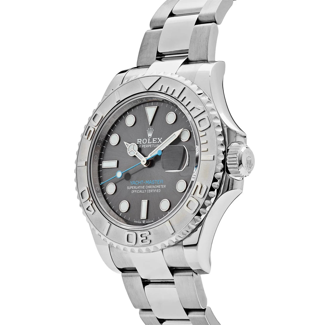 Yacht-Master  Stainless Steel Platinum Rhodium Dial