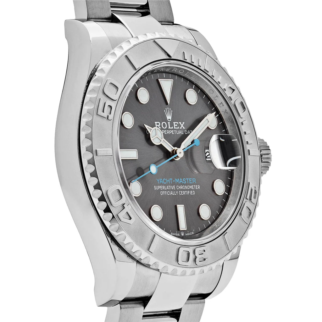 Yacht-Master  Stainless Steel Platinum Rhodium Dial