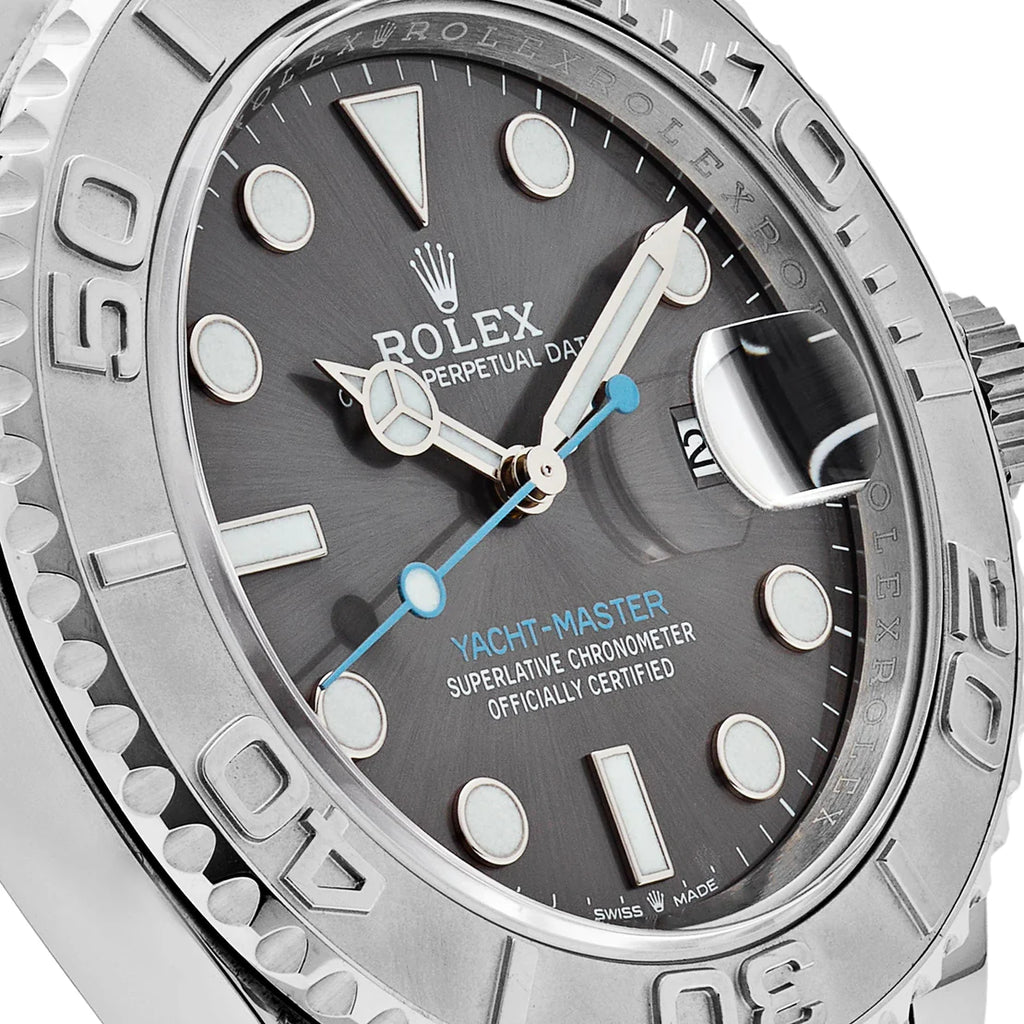 Yacht-Master  Stainless Steel Platinum Rhodium Dial