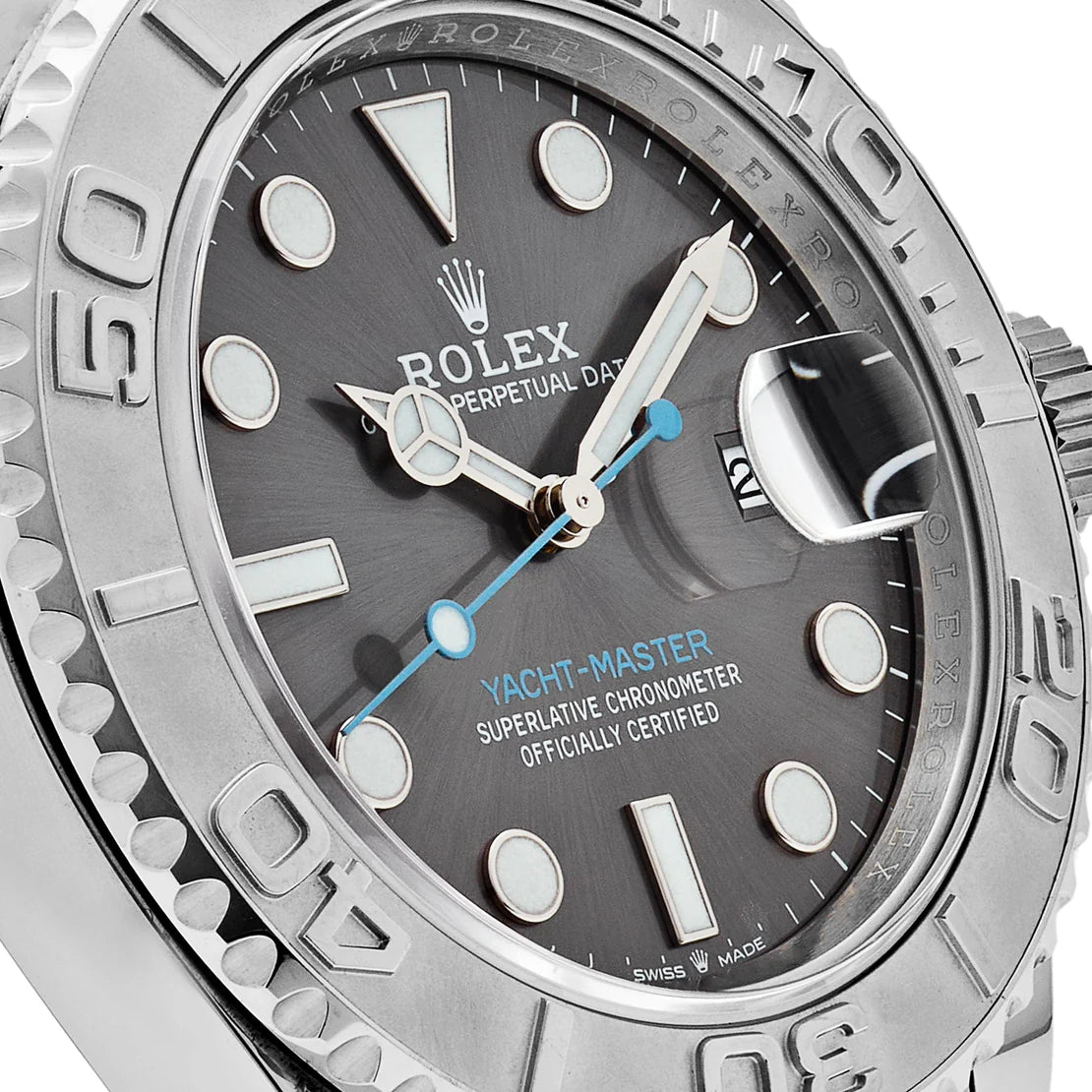 Yacht-Master  Stainless Steel Platinum Rhodium Dial