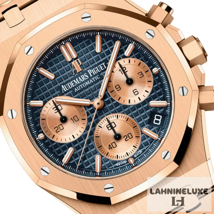 ROYAL OAK CHRONOGRAPHE-ROSE/BLEU