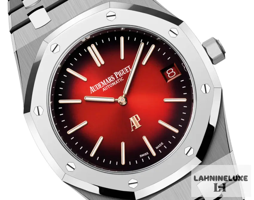 ROYAL OAK “JUMBO” EXTRA-THIN Smoked Burgundy Dial 39mm