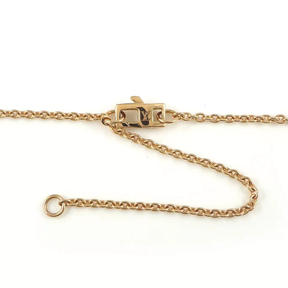 COLLIER LOUIS VUITTON BLOOM LARIAT NACRE BLANC GOLD