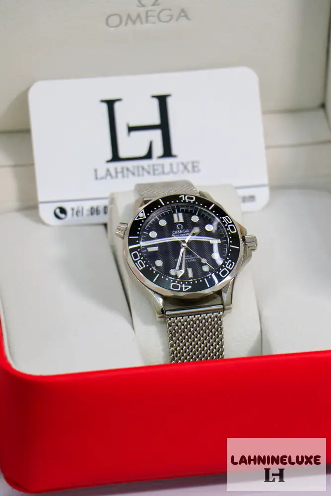 SEAMASTER DRIVER 300M-ARGENT/NOIR