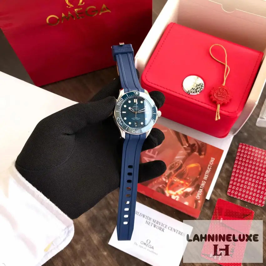 Seamster Co-Axial Japanese Full Blue Automatic Mens Watch
