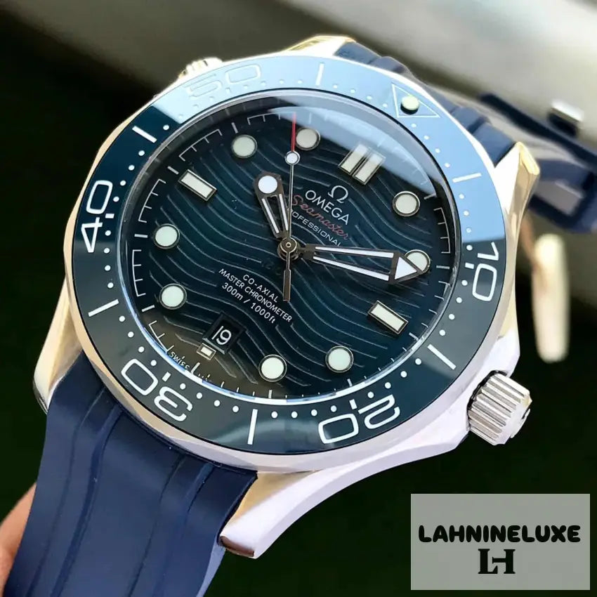 Seamster Co-Axial Japanese Full Blue Automatic Mens Watch