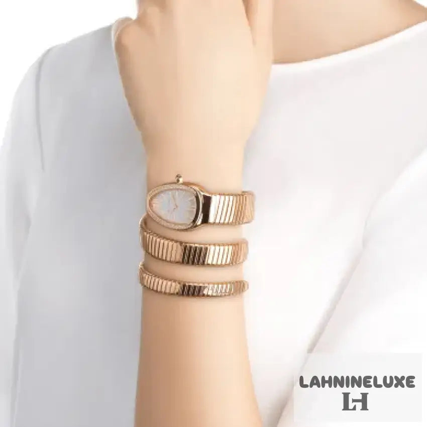 SERPENTI TUBOGAS ROSE/BLANC SERTIE