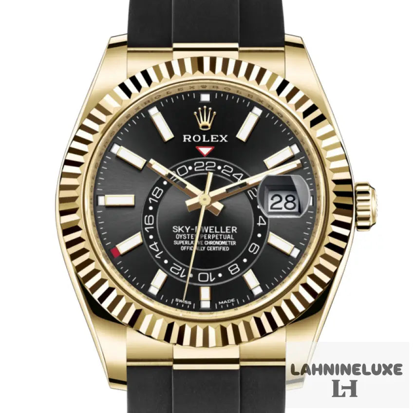 SKY-DWELLER NOIR/JAUNE