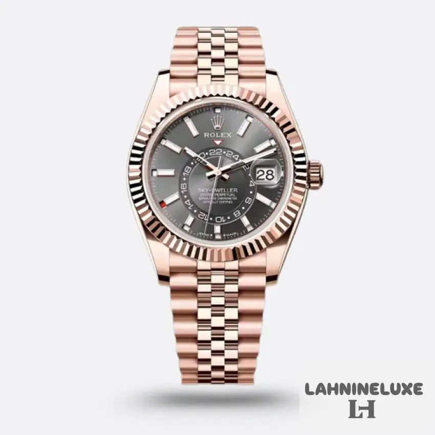 Sky-Dweller Rose Gold Jubilee Bracelet Cadran Gris