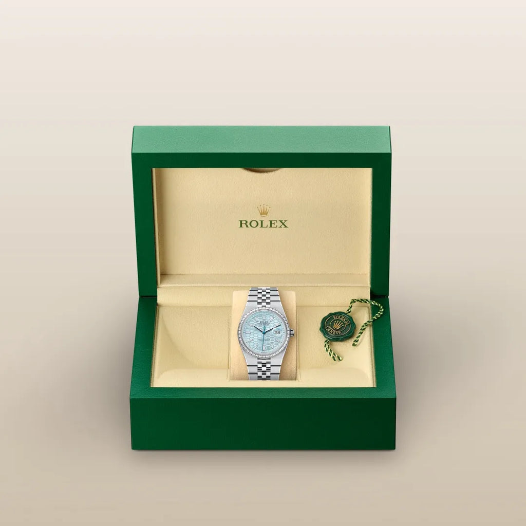 Land-Dweller  Platinum Ice Blue Dial Diamond