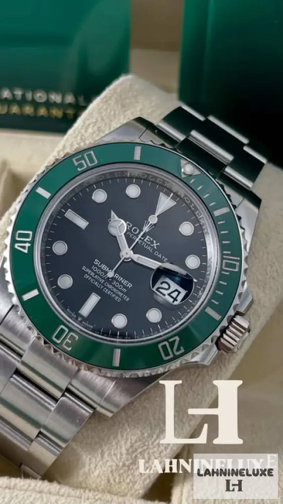 SUBMARINER DATE VERT/NOIR