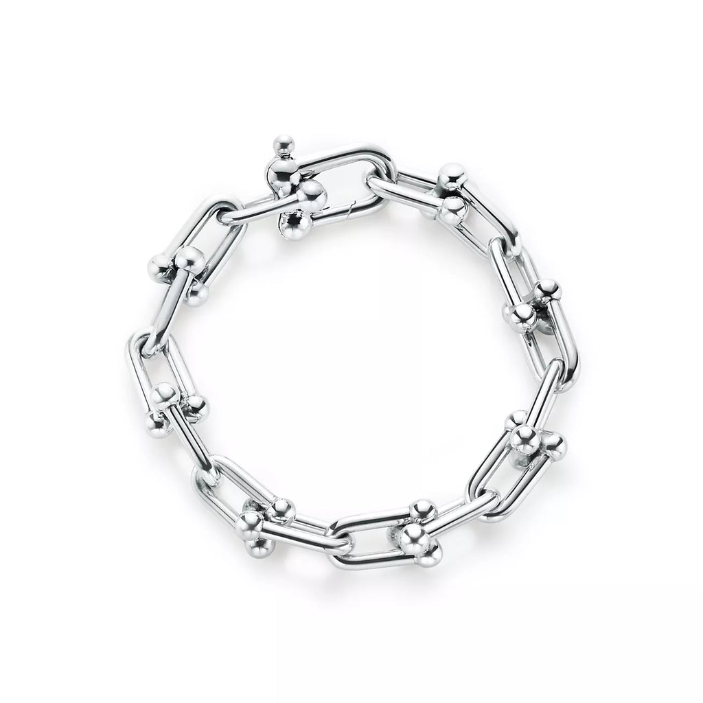 BRACELET TIFFANY & CO SMALL LINK WHITE GOLD