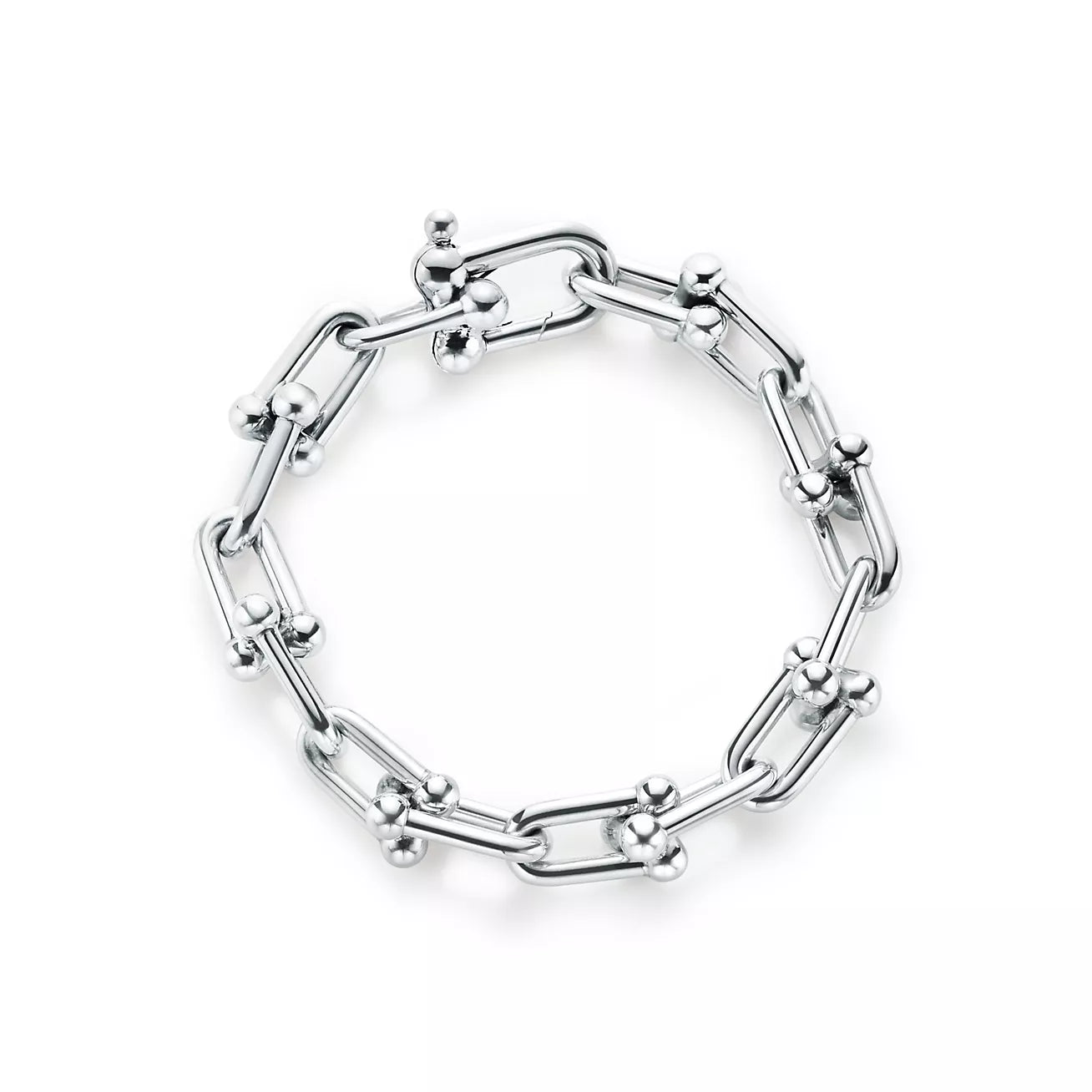 BRACELET TIFFANY & CO SMALL LINK WHITE GOLD