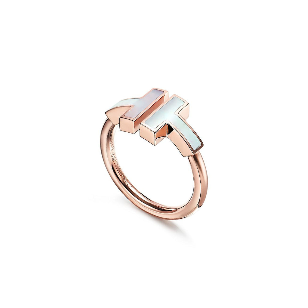 BAGUE TIFFANY & CO T ROSE-GOLD