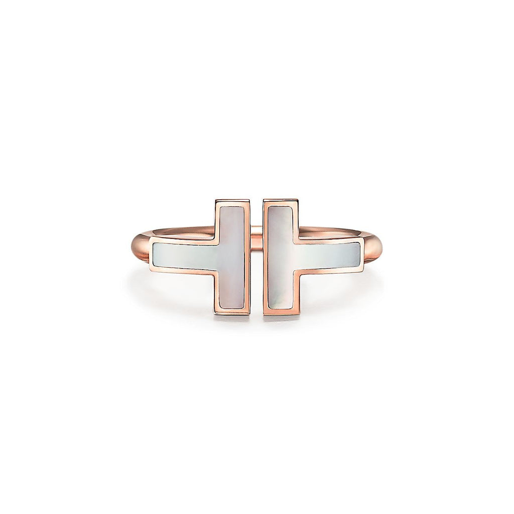 BAGUE TIFFANY & CO T ROSE-GOLD
