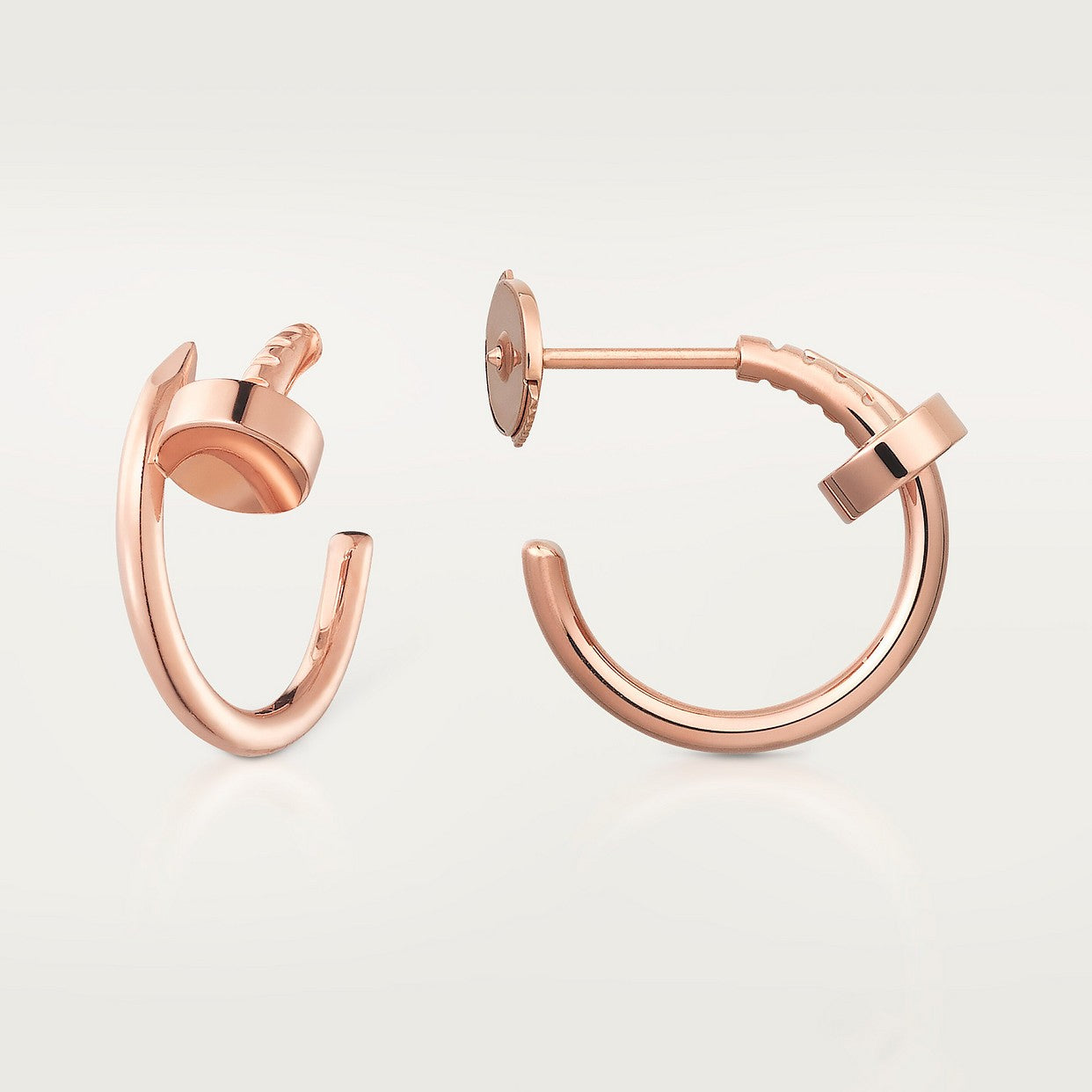 BOUCLE CARTIER CLOU CRÉOLES PETIT MODÉLE ROSE GOLD