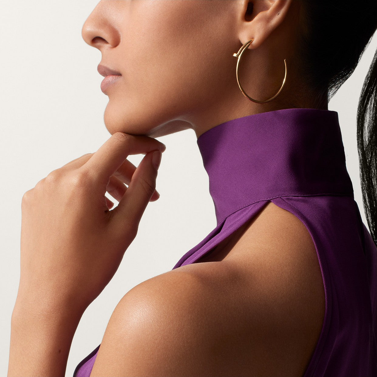 BOUCLE CARTIER CLOU CRÉOLES GRAND MODÉLE GOLD