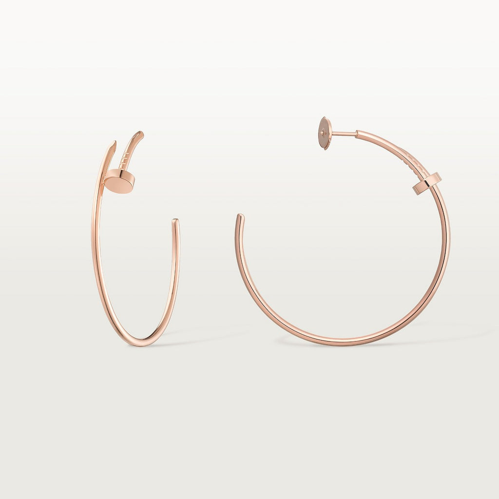 BOUCLE CARTIER CLOU CRÉOLES GRAND MODÉLE ROSE GOLD