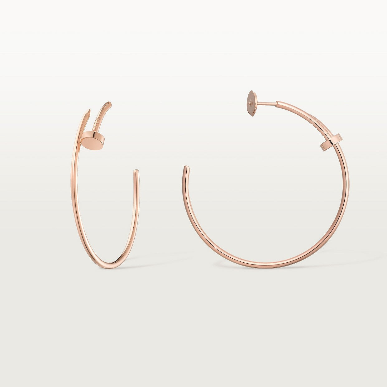 BOUCLE CARTIER CLOU CRÉOLES GRAND MODÉLE ROSE GOLD