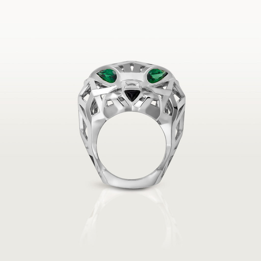 BAGUE PANTHERE DE CARTIER-WHITE-GOLD