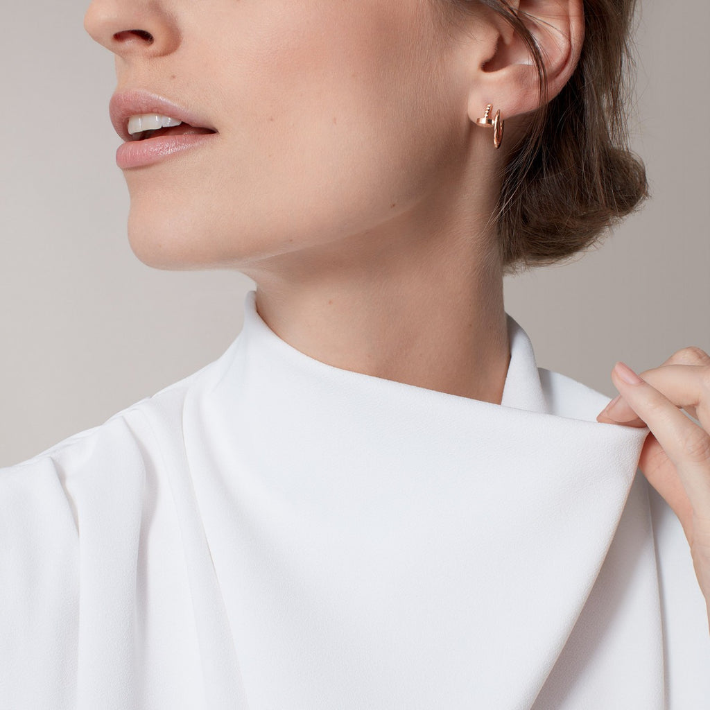 BOUCLE CARTIER CLOU CRÉOLES PETIT MODÉLE ROSE GOLD