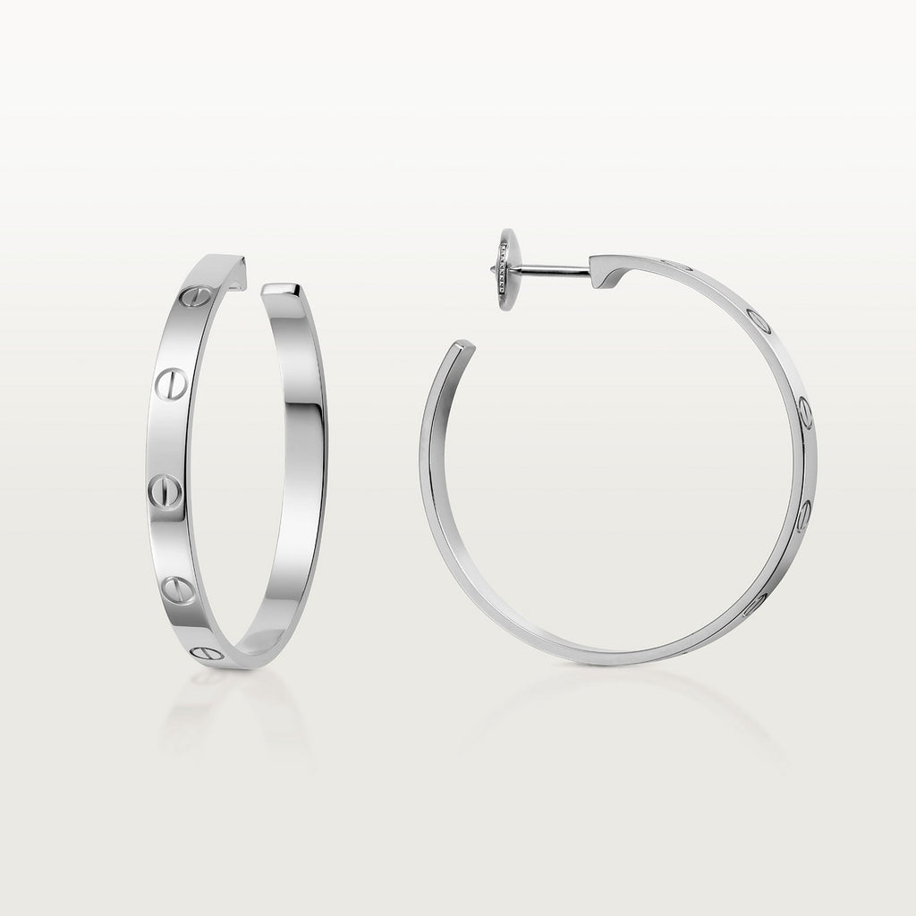 BOUCLE CARTIER LOVE CRÉEOLES WHITE GOLD