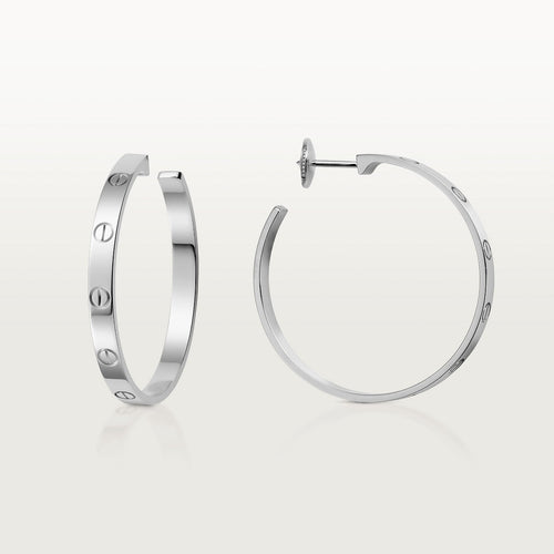 BOUCLE CARTIER LOVE CRÉEOLES WHITE GOLD