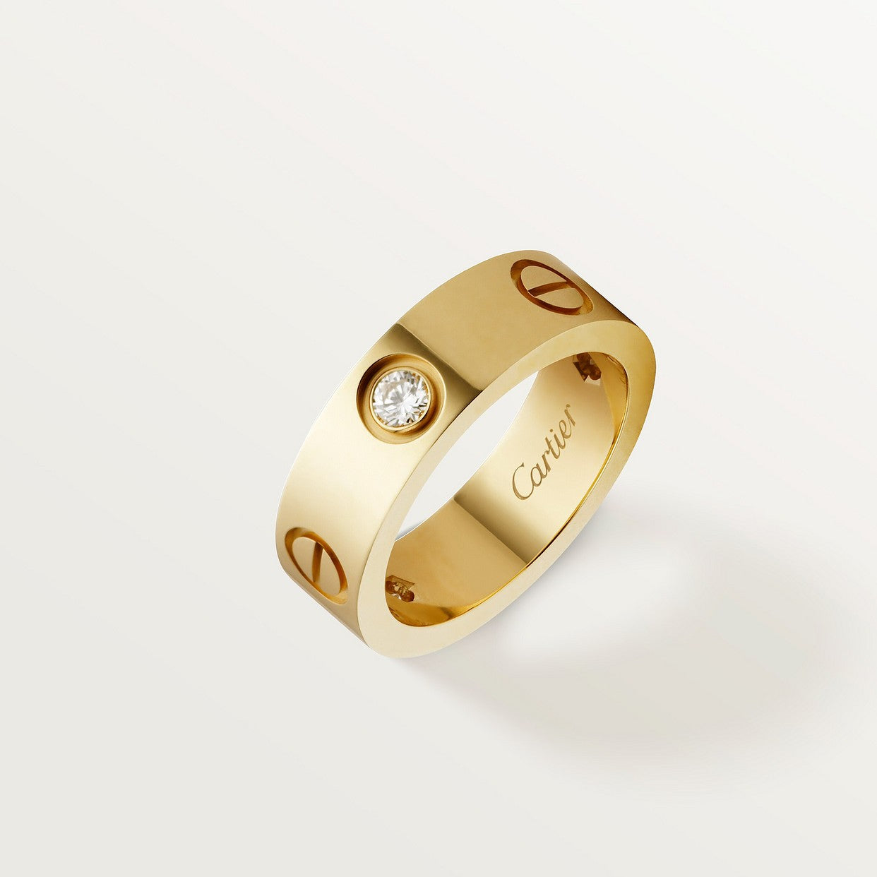 BAGUE CARTIER LOVE MODÈLE CLASSIQUE GOLD 3 DIAMANTS