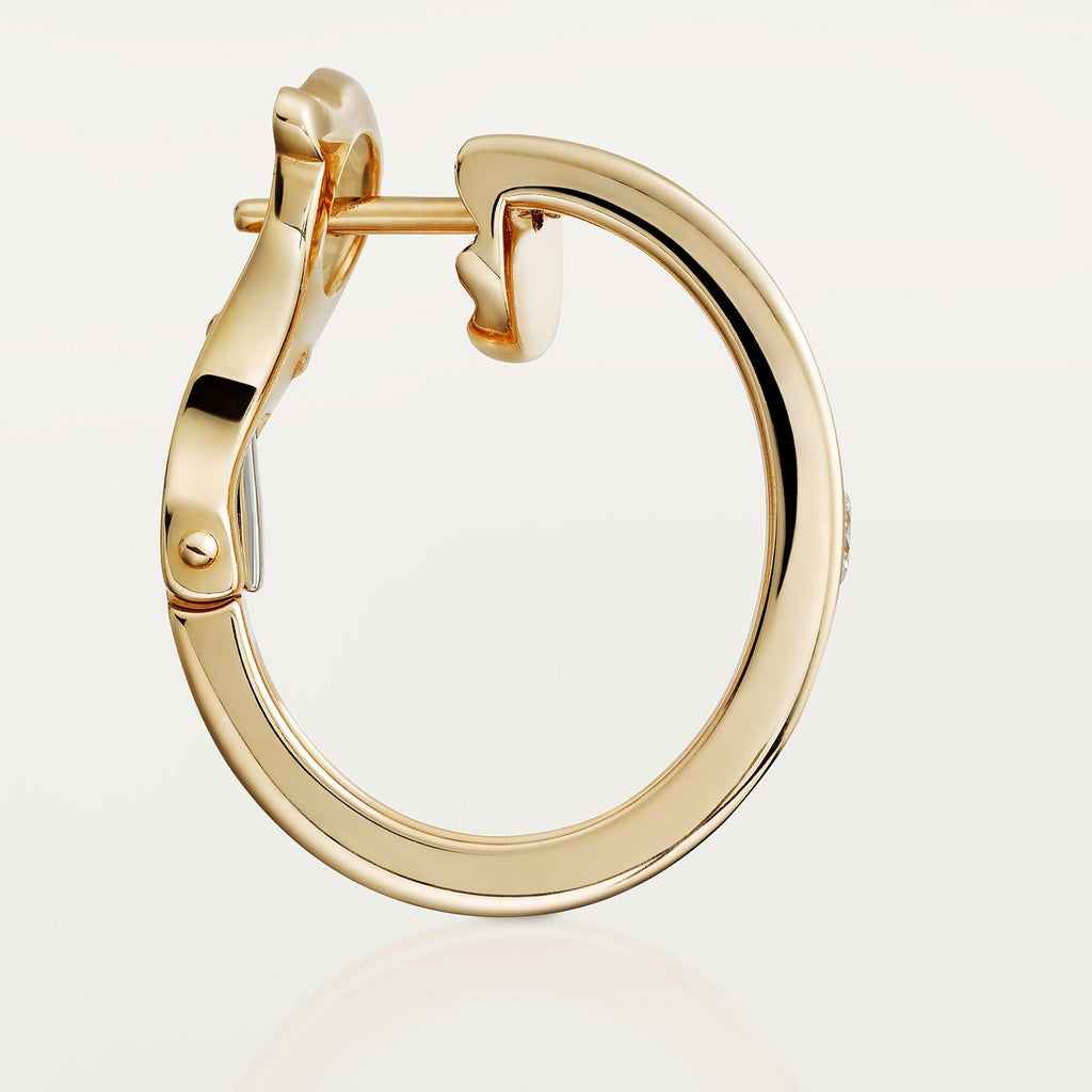 BOUCLE CARTIER LOVE CRÉEOLES PETIT MODÉLE DEUX DIAMONDS GOLD