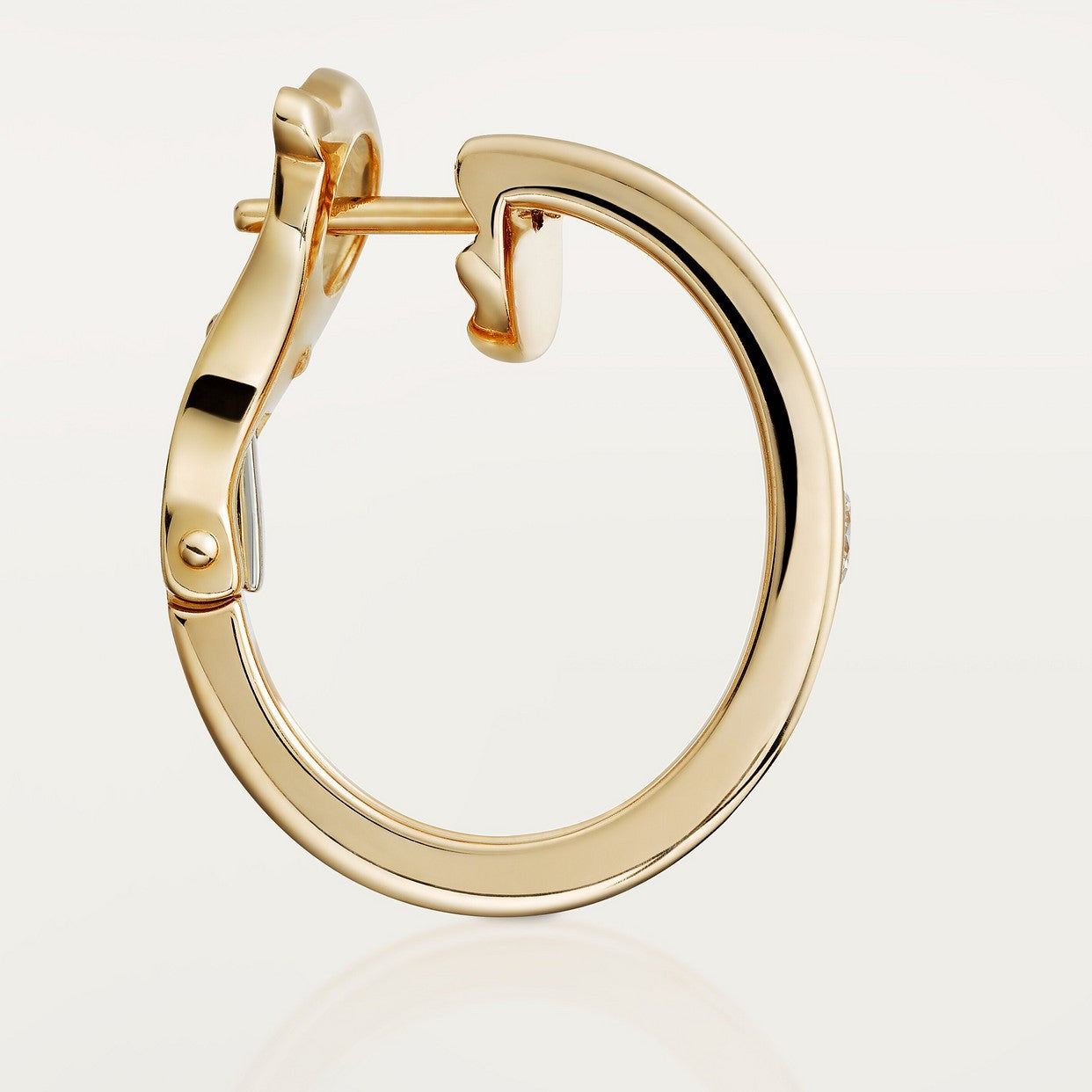 BOUCLE CARTIER LOVE CRÉEOLES PETIT MODÉLE DEUX DIAMONDS GOLD