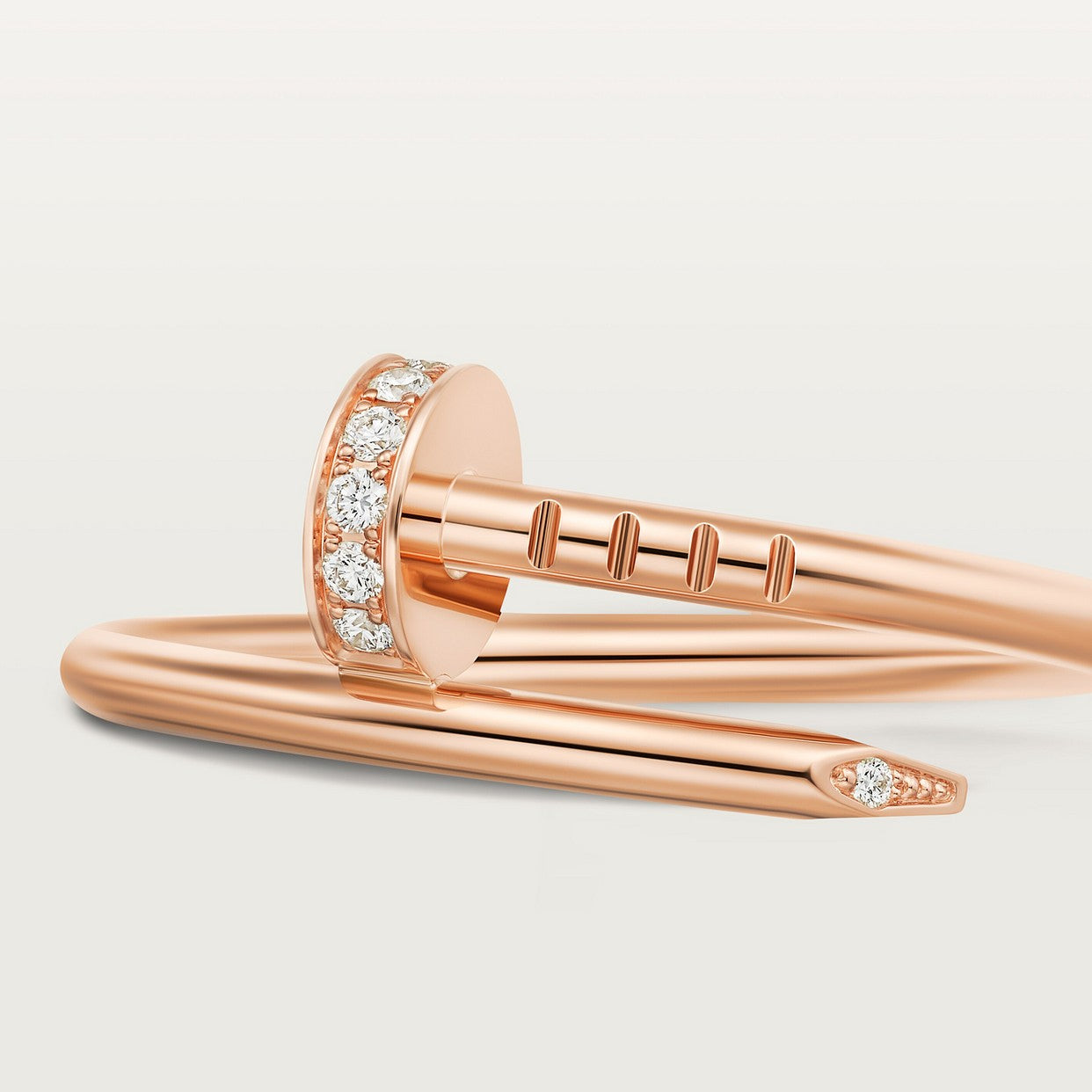 BAGUE CARTIER JUSTE UN CLOU PETIT MODÈLE DIAMANTS ROSE GOLD
