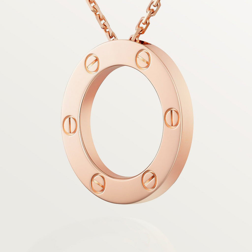 COLLIER CARTIER PENDENTIF LOVE ROSE GOLD