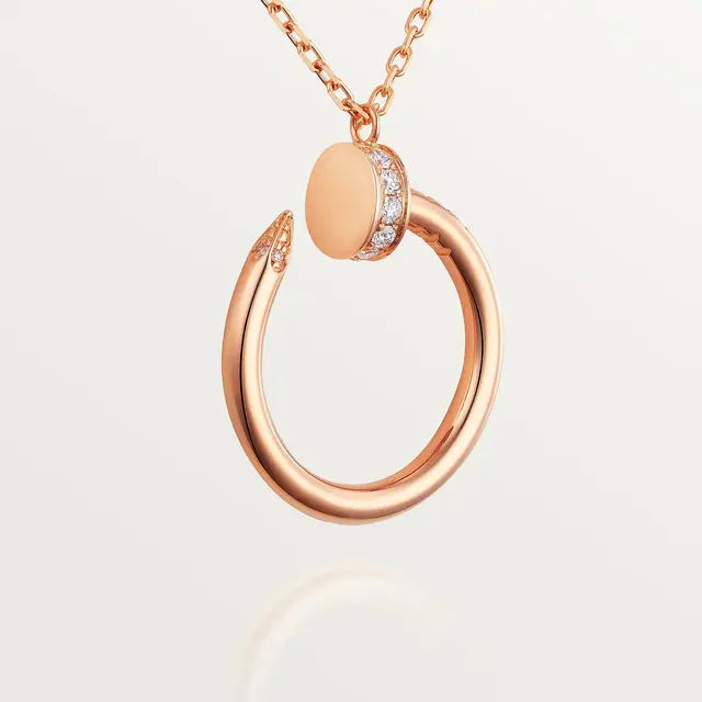 COLLIER CARTIER PENDENTIF JUST UN CLOU DIAMANTS ROSE GOLD