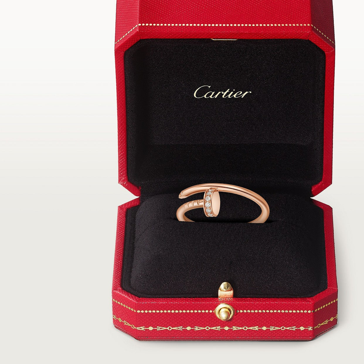 BAGUE CARTIER JUSTE UN CLOU PETIT MODÈLE DIAMANTS ROSE GOLD